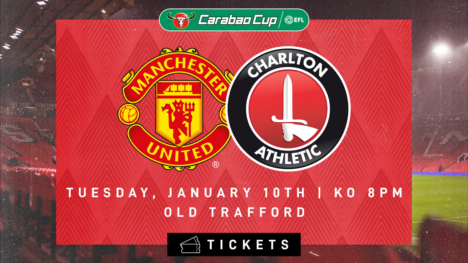Manchester United ticket information Charlton Athletic Football Club